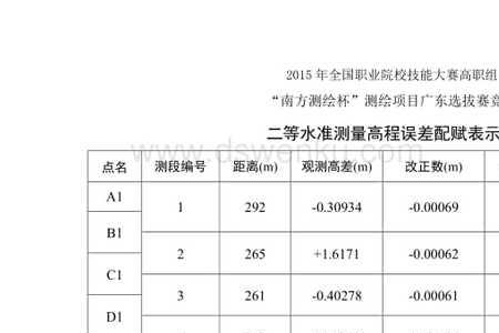 三等水准测量计算方法