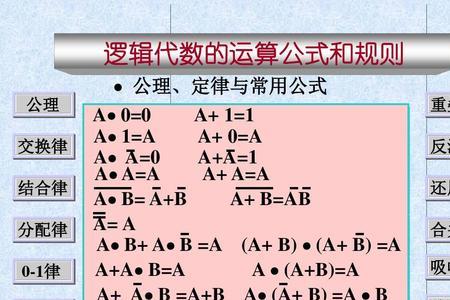 数电吸收律公式