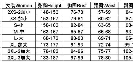 领带尺寸标准表