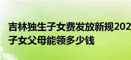 吉林省2022年失独补助是多少