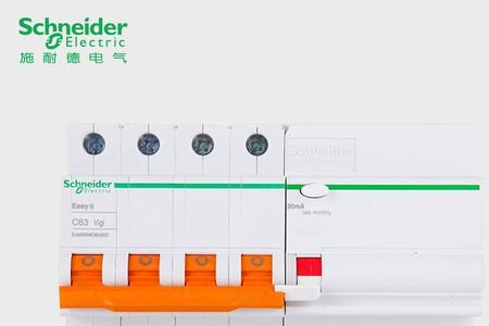 施耐德三相4p漏电开关接线法