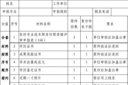 地方专申报材料是什么