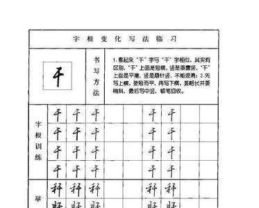 行书字根总表