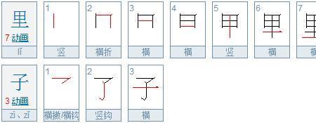 箩笔画顺序怎么写