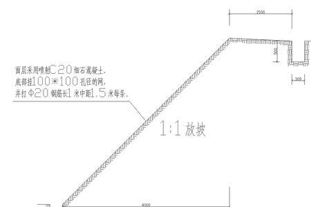 长距离排水沟怎么放坡