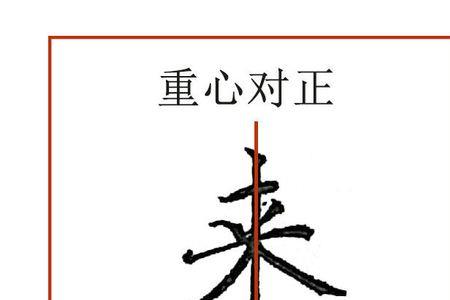 横平竖直横笔等距的字