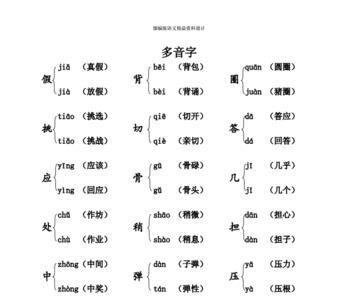 抖的多音字