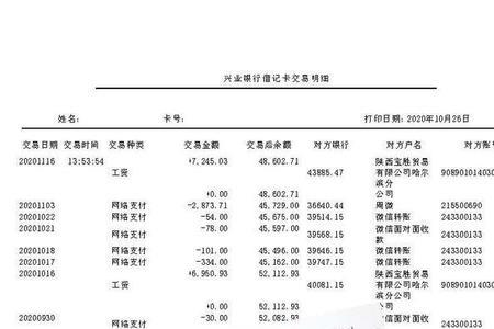 中信银行交易流水证明有什么用