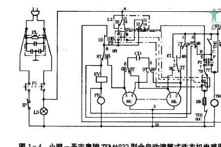 老式双桶洗衣机电气原理