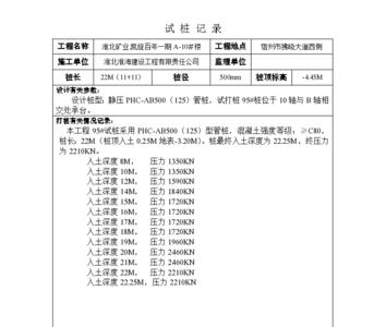 工程试桩需要通知监理吗