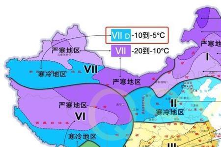 中国建筑气候区划分的依据