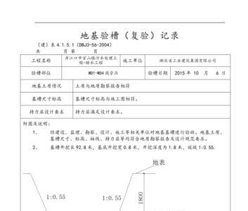 地基验槽监理批语大全