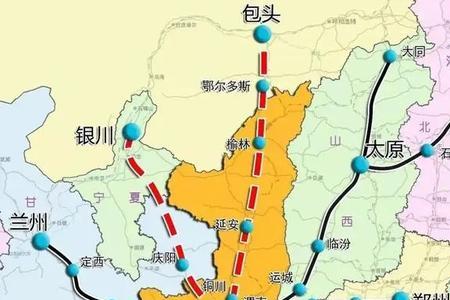 西安到南京的高铁线路图