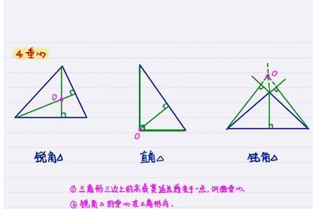 三角形的五心用什么字母表示