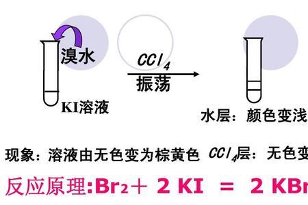 四氯化碳溶液的颜色