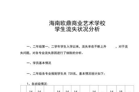 学校流失率怎么算