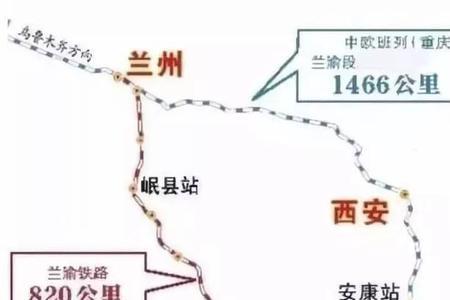 兰渝铁路的线路站点