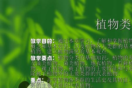 植物分类研究方向