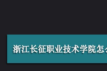 浙江长征职业技术学院大吗