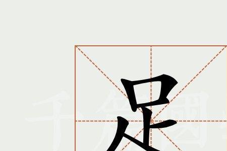 足加存是什么字