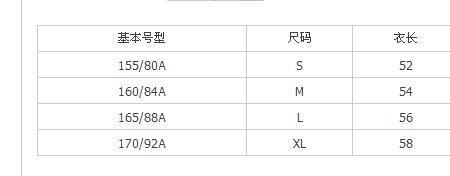 女士衣服胸围都是多少