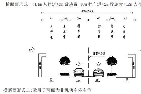 行车道宽度表示方法