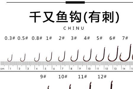 千又9与伊势尼鱼钩型号对比