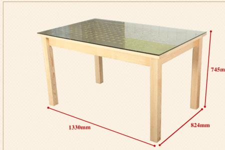 钢化玻璃桌面尺寸需要大一点吗