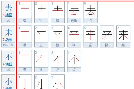 知道的笔画笔顺