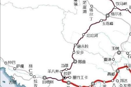 川藏高速全程线路图