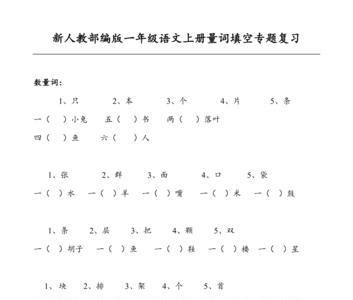 一什么册子填量词