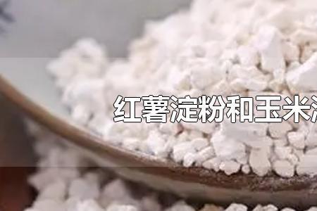 红薯淀粉可以代替小麦淀粉吗