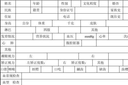 体检表和体检卡有什么区别