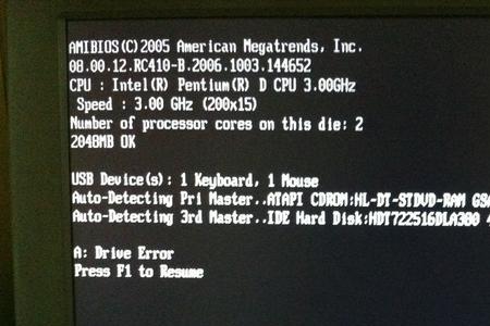 电脑开机跳出ami