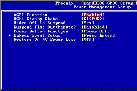 bios里没有acpi选项