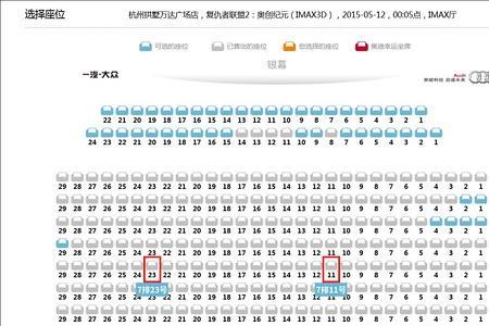 12排的imax坐第几排