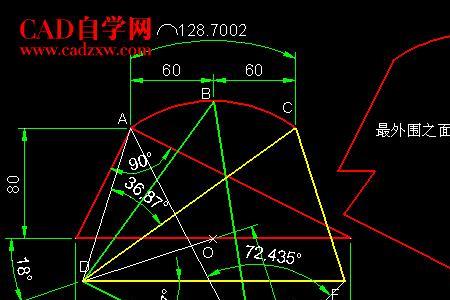 cad怎么画门的半弧