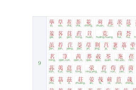 浦字上草字头是什么字