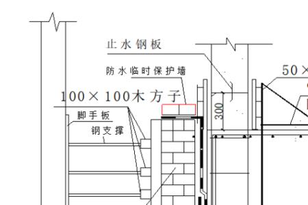 筏板砌筑导墙1m高怎么加固