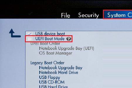戴尔笔记本uefi引导设置