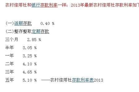 农村信用社三年死期利息多少