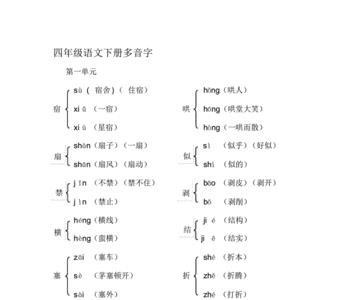 he多音字