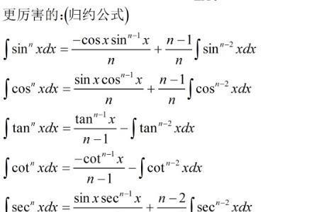 谁的导数是tan