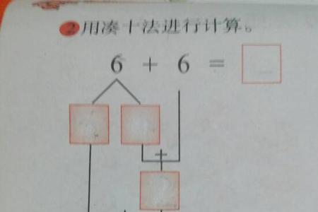 7+6的凑十法分解图