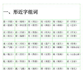 标的形近字组词