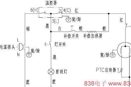 电冰箱的触头在什么位置