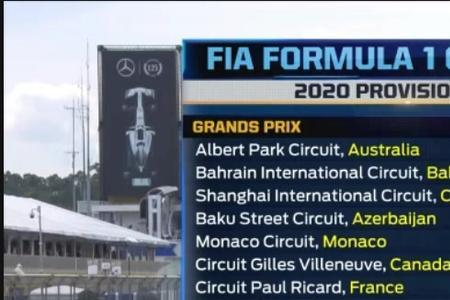 F1的具体比赛时间表