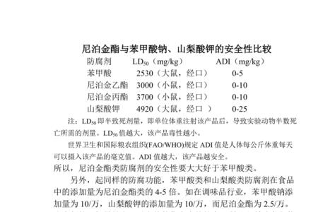 苯甲酸钠与山梨酸钠的区别