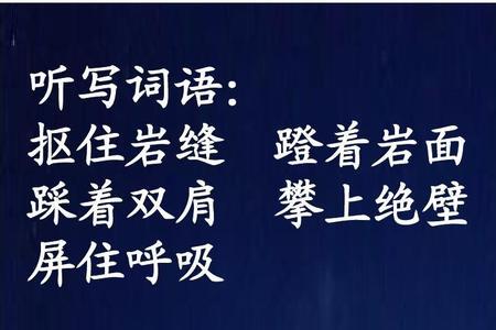 勇于攀高峰的词