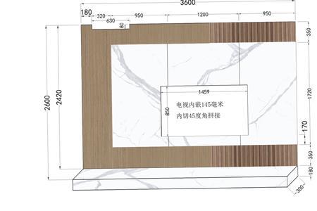 电视挂墙开孔尺寸